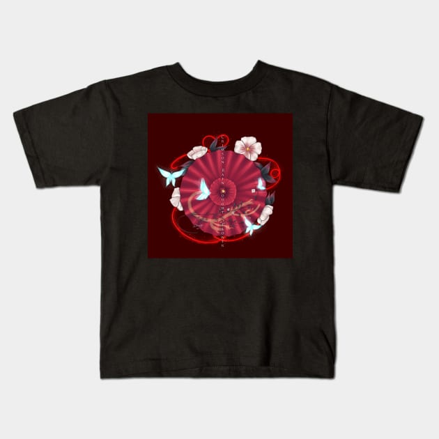 Crimson Rain - Heaven Official's Blessing Kids T-Shirt by LChiaraArt